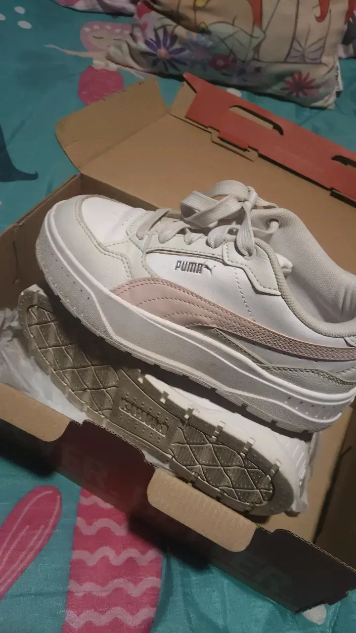 Zapatillas blancas Puma para niña - 3