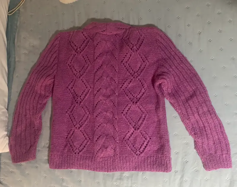Suéter de lana magenta - 2