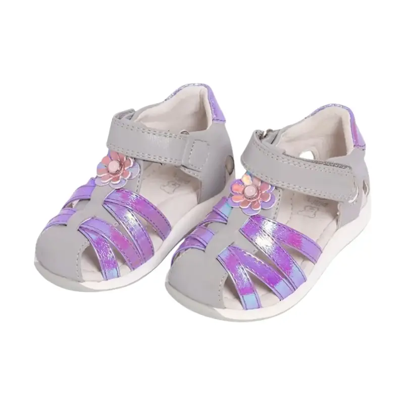 Sandalia Bebé Niña Gris Iridiscente Pillin Tall 25 - 3