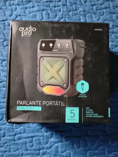 Parlante portátil Audio Pro con micrófono - miniatura 2