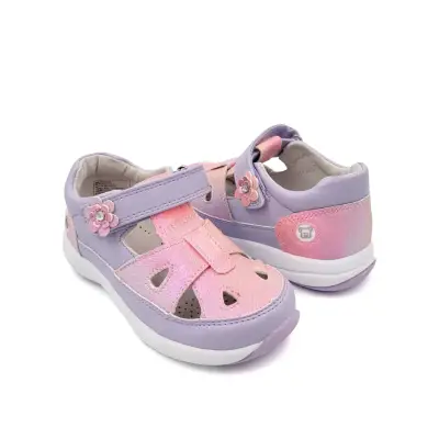 Sandalia Bebé Niña Lila Flor Pillin Talla 22 - miniatura 3