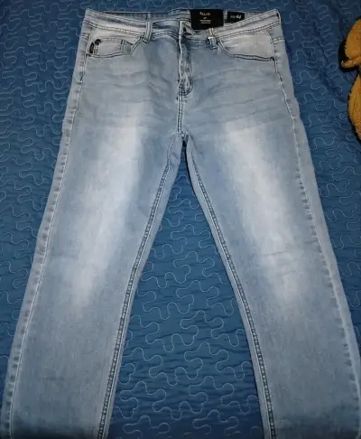 Jeans de mezclilla azul claro Ellus talla 44 - miniatura 1