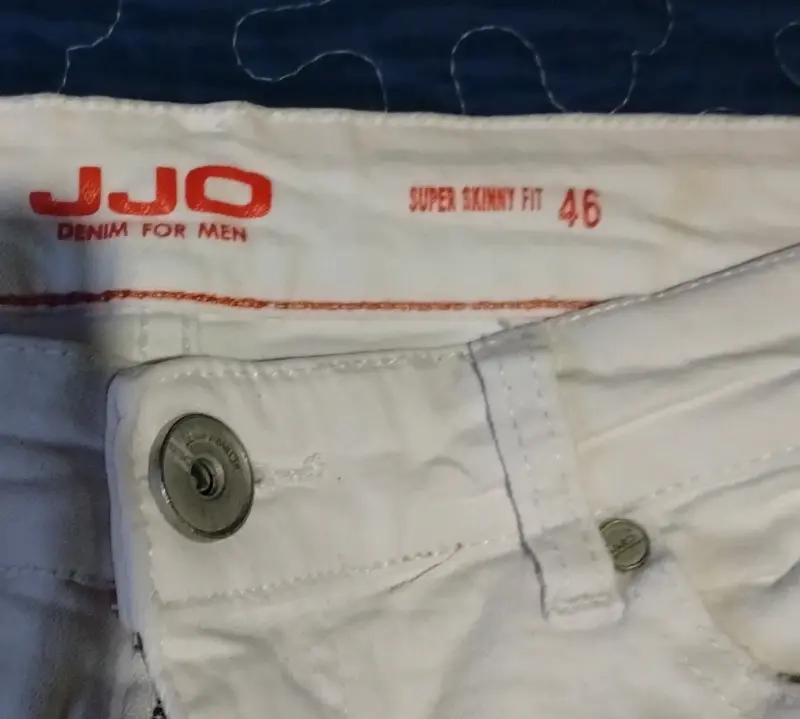 Jeans blancos JJO para hombre, estilo desgastado - 2