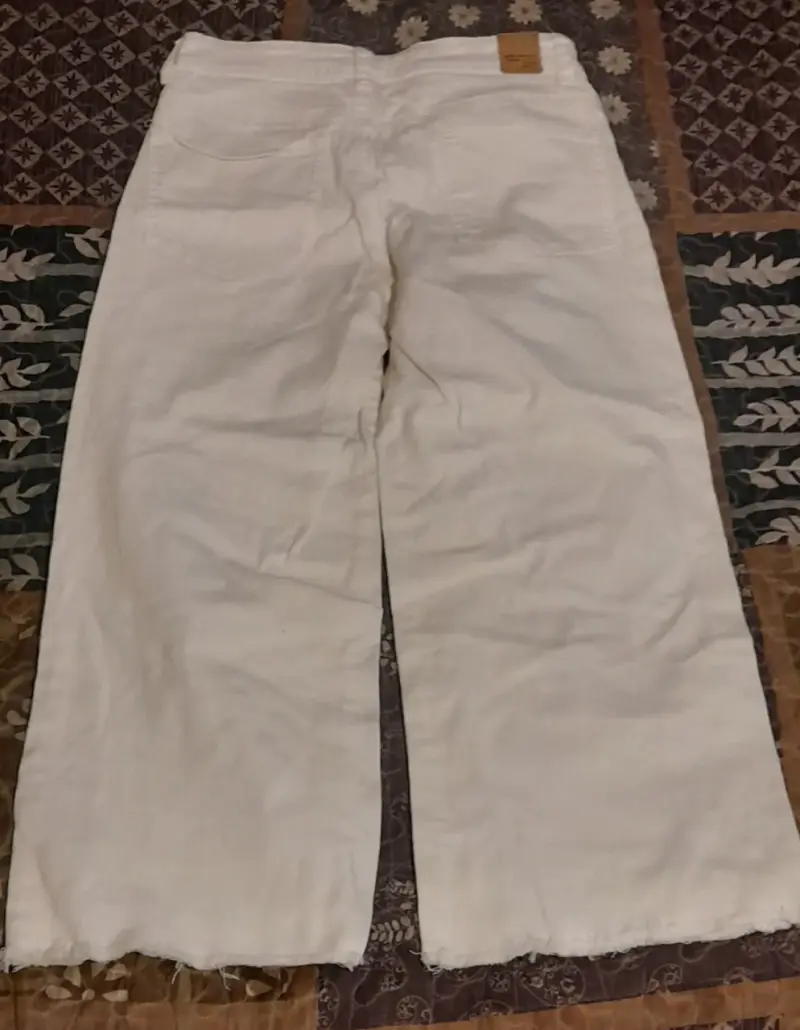 Pantalones de mezclilla blancos Foster para mujer - 2