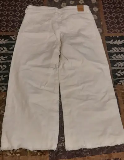 Pantalones de mezclilla blancos Foster para mujer - miniatura 2