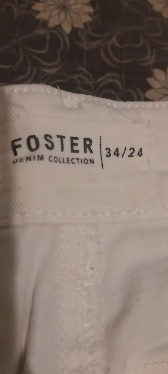 Pantalones de mezclilla blancos Foster para mujer - 4