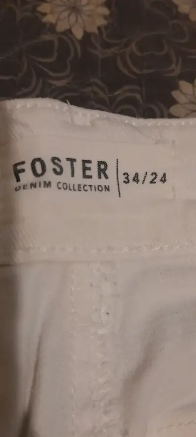 Pantalones de mezclilla blancos Foster para mujer - miniatura 4