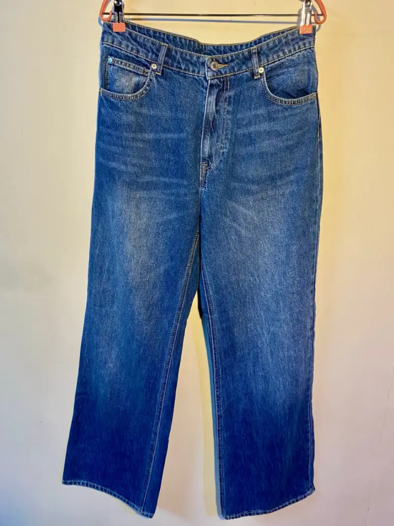 Jeans mujer tiro alto ancho - 2