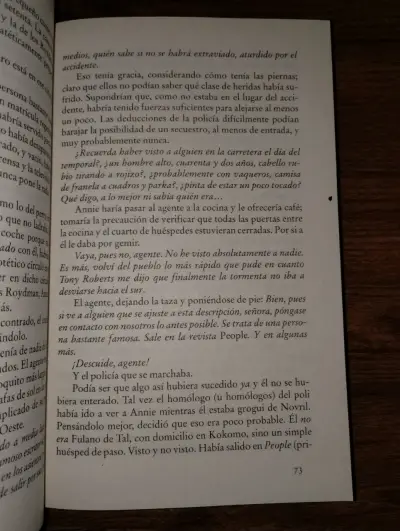 Libro 'Misery' de Stephen King en buen estado - miniatura 3