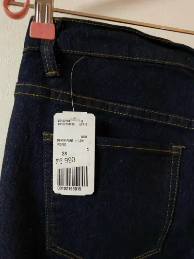 Jeans mujer pitillo azul oscuro Forever 21 - miniatura 4