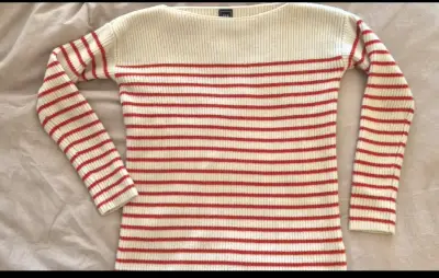 Suéter de rayas rojas y blancas GAP talla XS mujer - miniatura 1