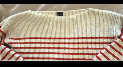 Suéter de rayas rojas y blancas GAP talla XS mujer - miniatura 4