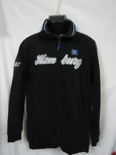 Chaqueta negra  fútbol Hamburgo Alemania talla L - miniatura 1