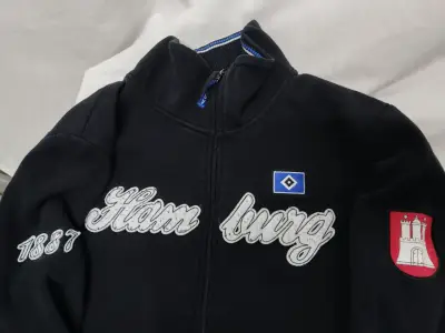 Chaqueta negra  fútbol Hamburgo Alemania talla L - miniatura 5