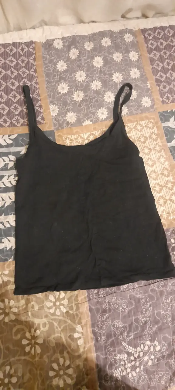 Polera negra básica H&M Divided talla M - 1
