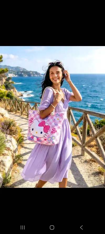Bolso de verano Hello Kitty con diseño floral - miniatura 4