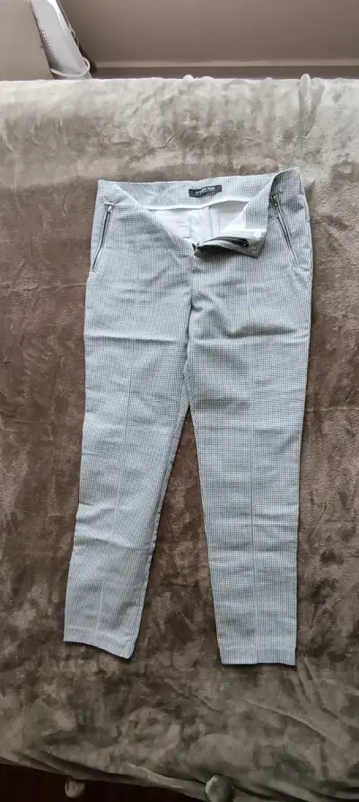 Pantalones de vestir a cuadros para mujer - miniatura 2