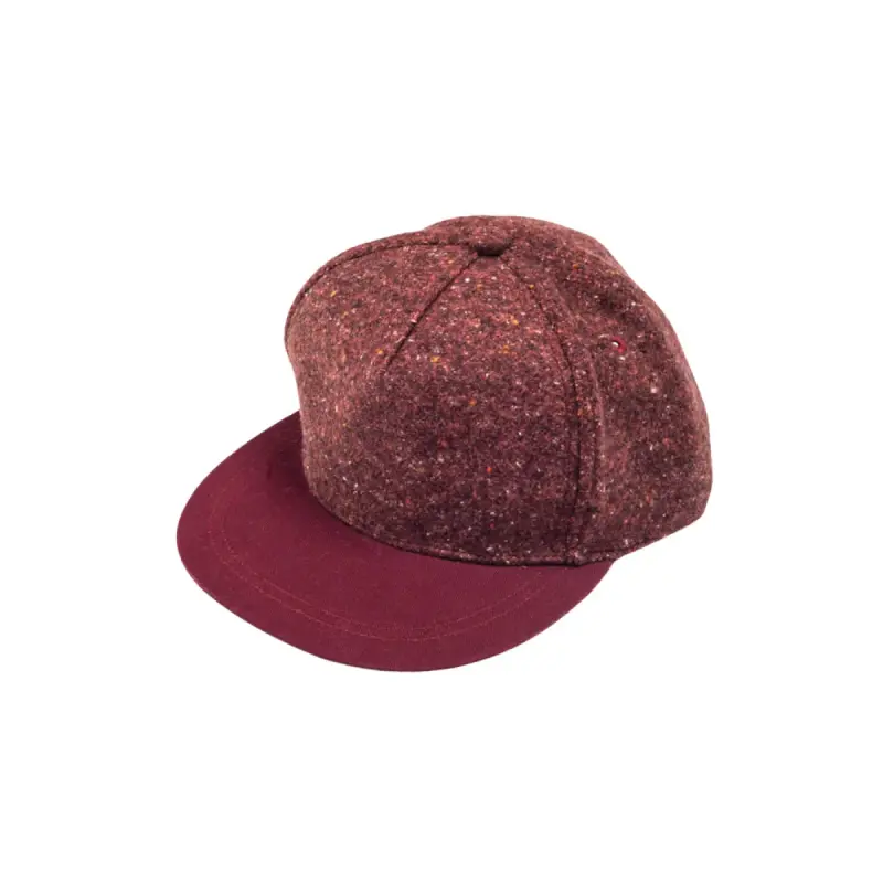 Gorra infantil de lana color burdeos Talla 9 años - 2