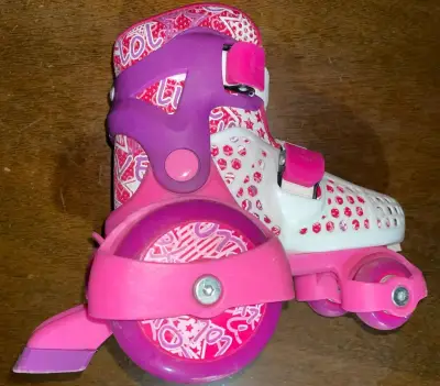 Patines rosas talla talla 23 a la 27. - miniatura 2