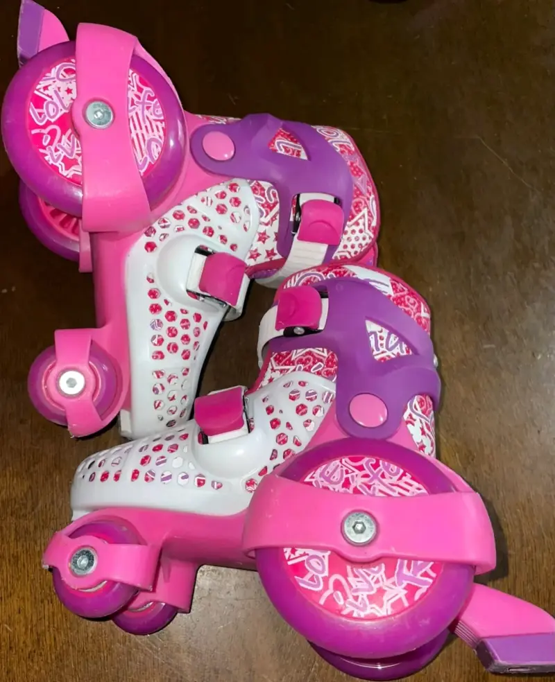 Patines rosas talla talla 23 a la 27. - 3