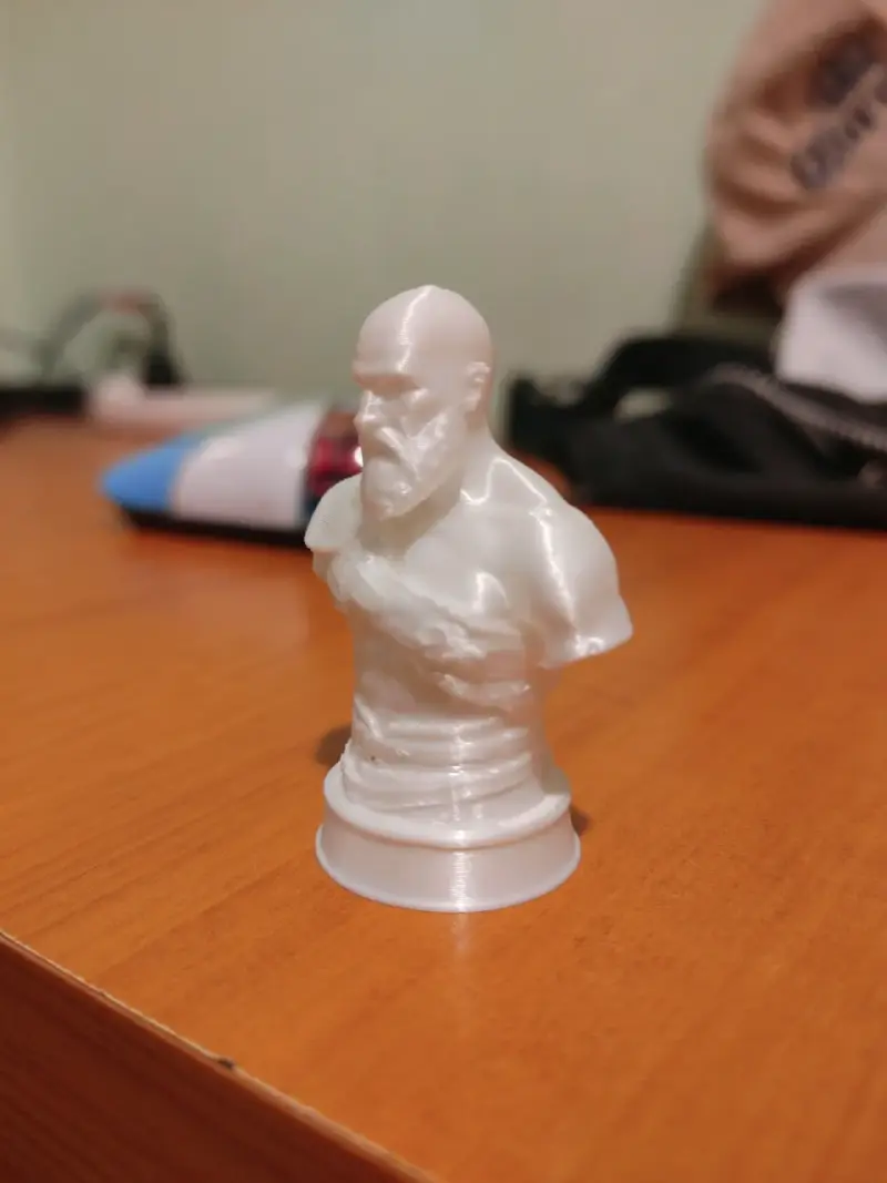Busto Kratos God of War Impresion 3D miniatura - 2