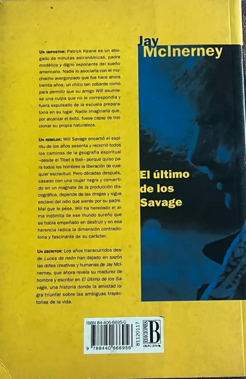 Libro 'El Último de los Savage' de Jay McInerney - 2