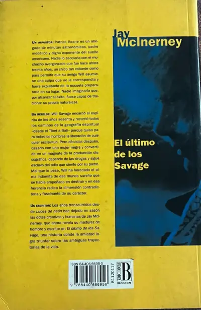 Libro 'El Último de los Savage' de Jay McInerney - miniatura 2