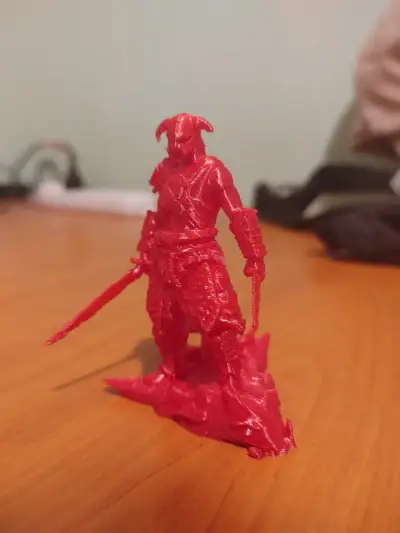 Figura Dovahkiin Skyrim Impresion 3D 7,2cm - miniatura 1