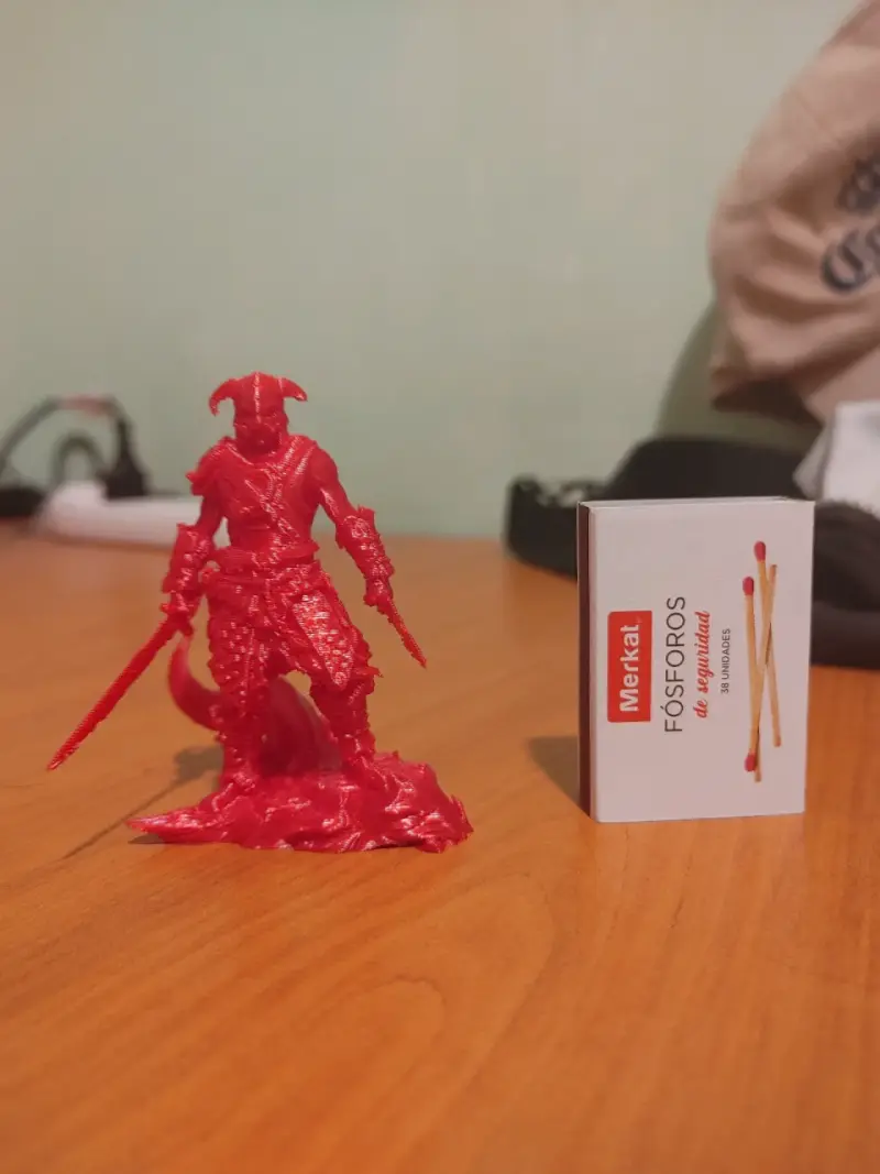 Figura Dovahkiin Skyrim Impresion 3D 7,2cm - 4