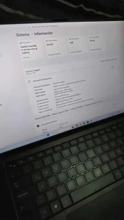 Laptop Dell precision 5550 Intel Core i7 - miniatura 3