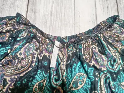 Blusa estampada bohemia Zara manga larga - miniatura 2