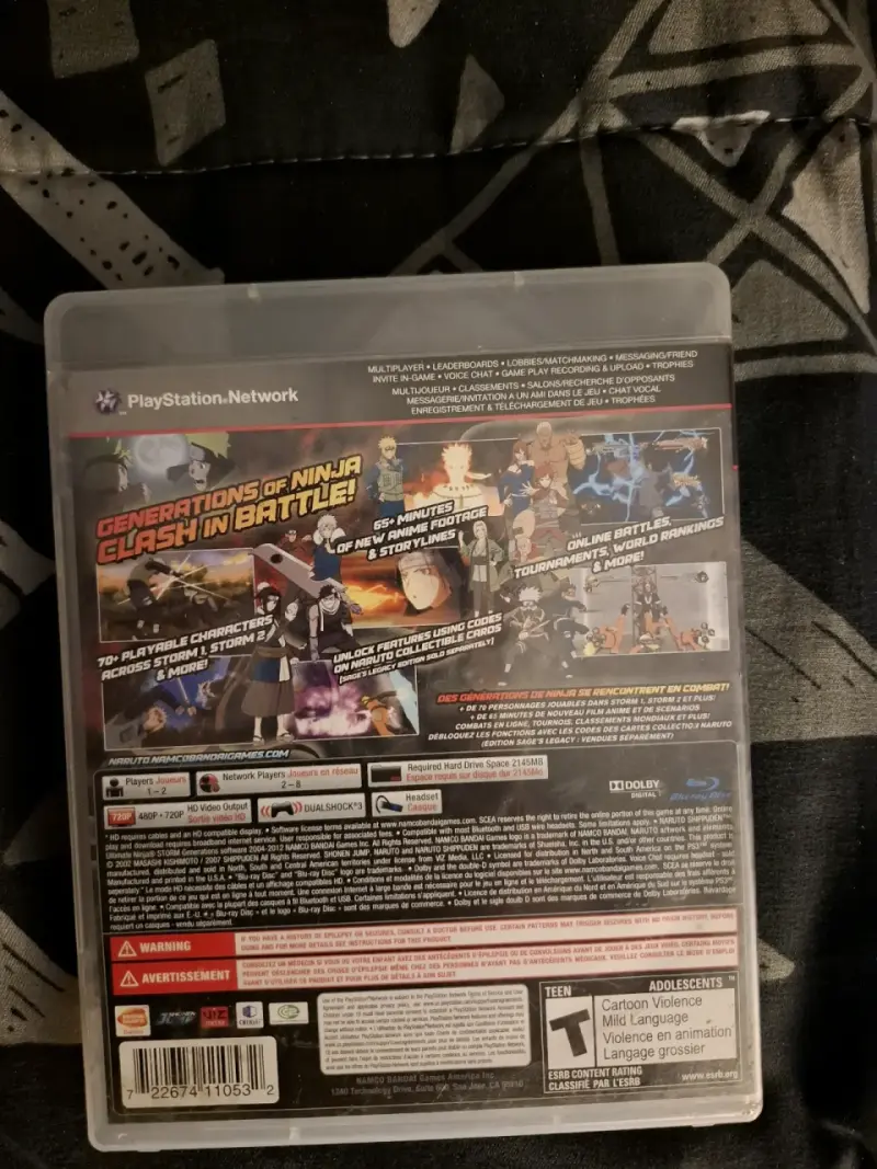 PS3 Naruto Shippuden Ultimate Ninja Storm Gen - 2