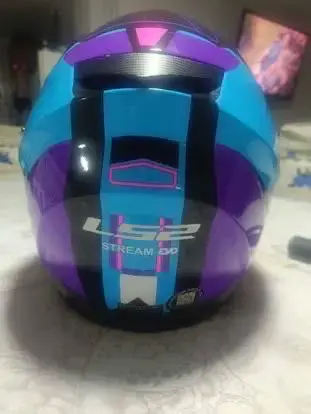 Casco integral LS2 Stream Evo azul y morado - 2