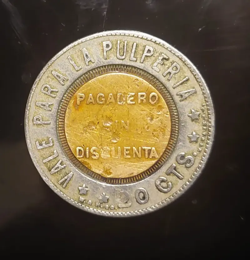 Moneda antigua de 20 centavos Dupont Nitrate Company - 1