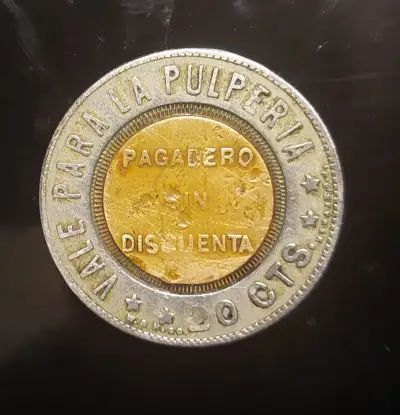 Moneda antigua de 20 centavos Dupont Nitrate Company - miniatura 1
