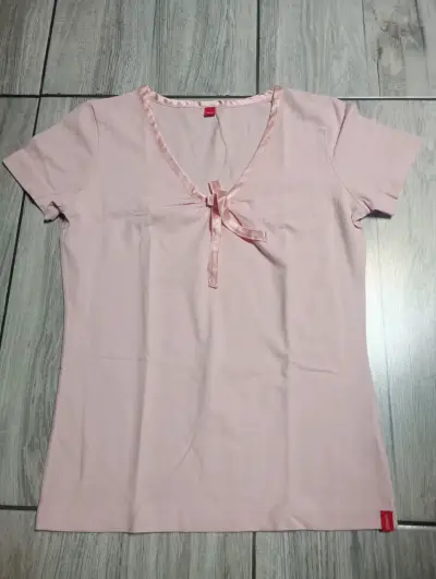 Polera rosa con lazo Esprit - miniatura 1