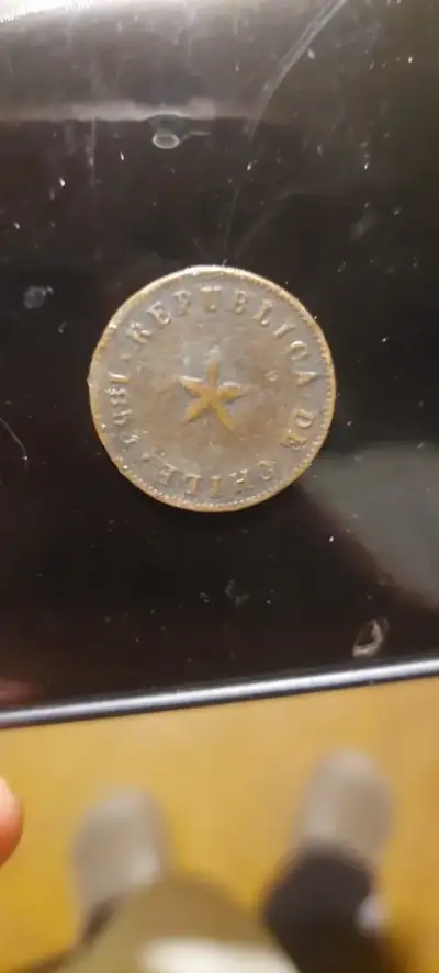 Moneda Antigua de Chile 1 Centavo - miniatura 2