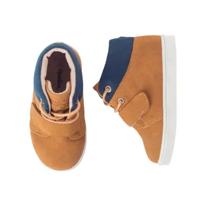 Botín Urbano Niño Velcro Cordones Café  Talla 20 - miniatura 3