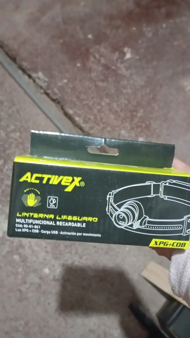 Linterna frontal recargable Activex Lifeguard