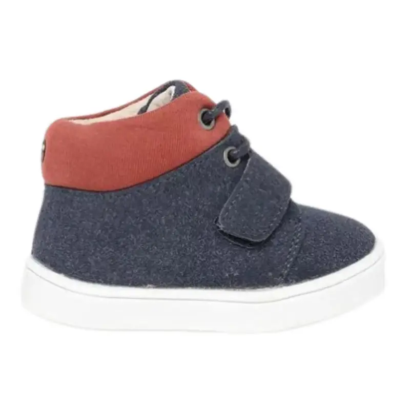 Botín Urbano Niño Velcro Cordones Azul Talla 19 - 3