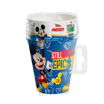 24 Vasos Mickey Fun Fiesta 250cc para niños - miniatura 2