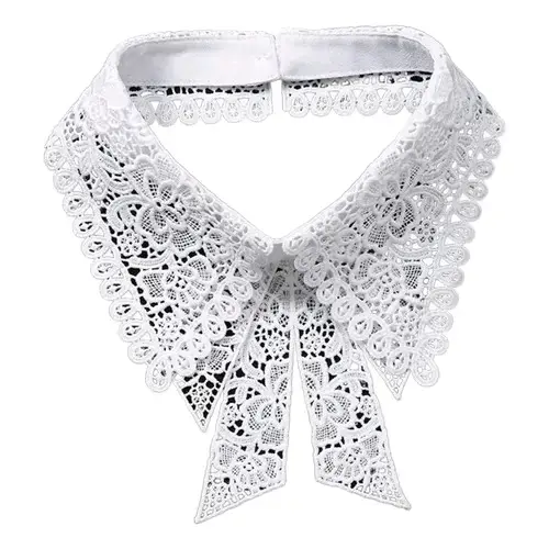 Cuello de Encaje Blanco Desmontable BTS