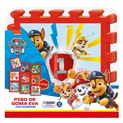 Piso de goma EVA Paw Patrol con números - miniatura 1