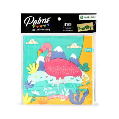 72 Servilletas Palms Fauna Chilena Flamenco - miniatura 2