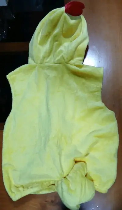 Disfraz de pollo amarillo para niños 24 meses - miniatura 2