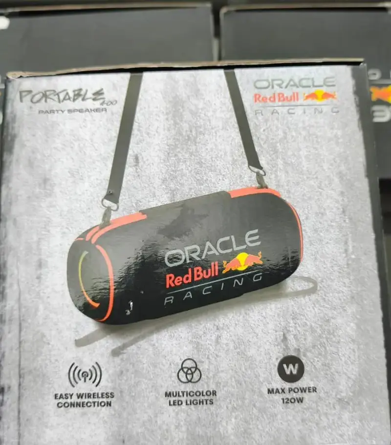 Parlante portátil Oracle Red Bull Racing con luces LED - 1