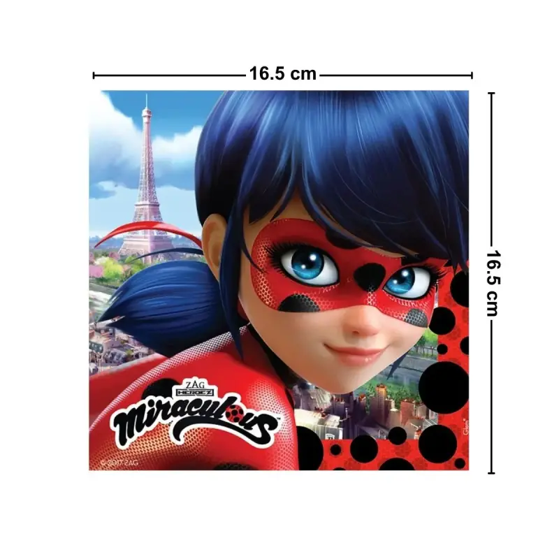 120 Servilletas de papel Miraculous Ladybug - 2