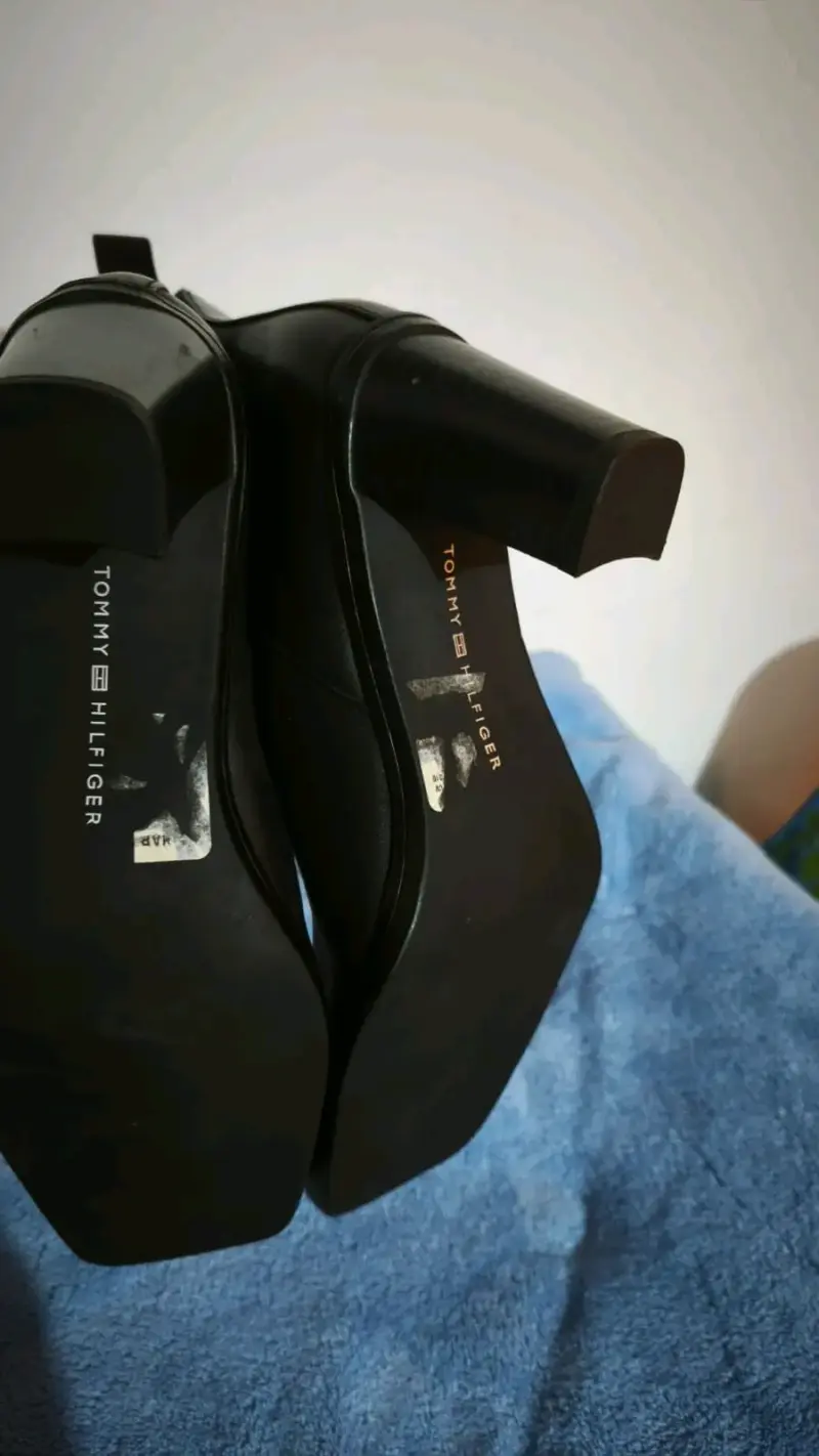 Botines de cuero negro Tommy Hilfiger - 4