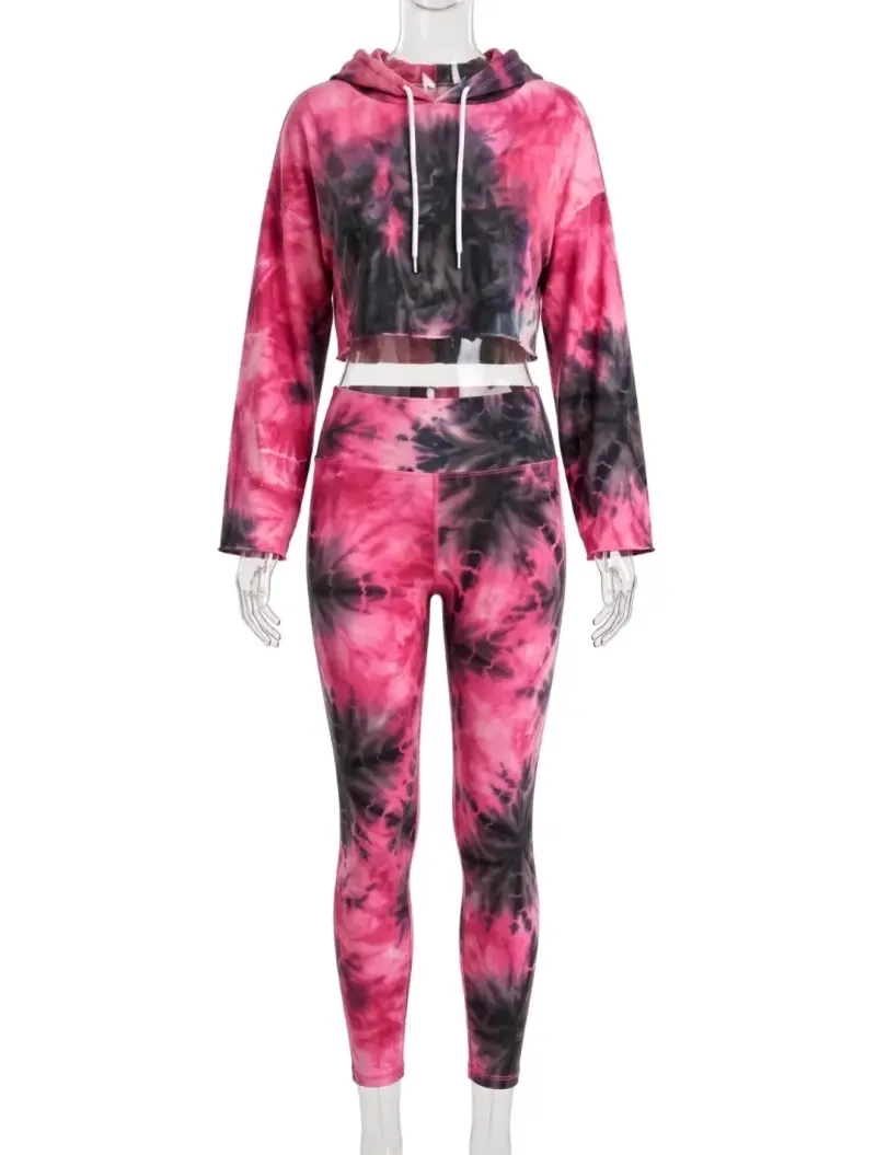 Conjunto deportivo tie-dye para mujer - 2