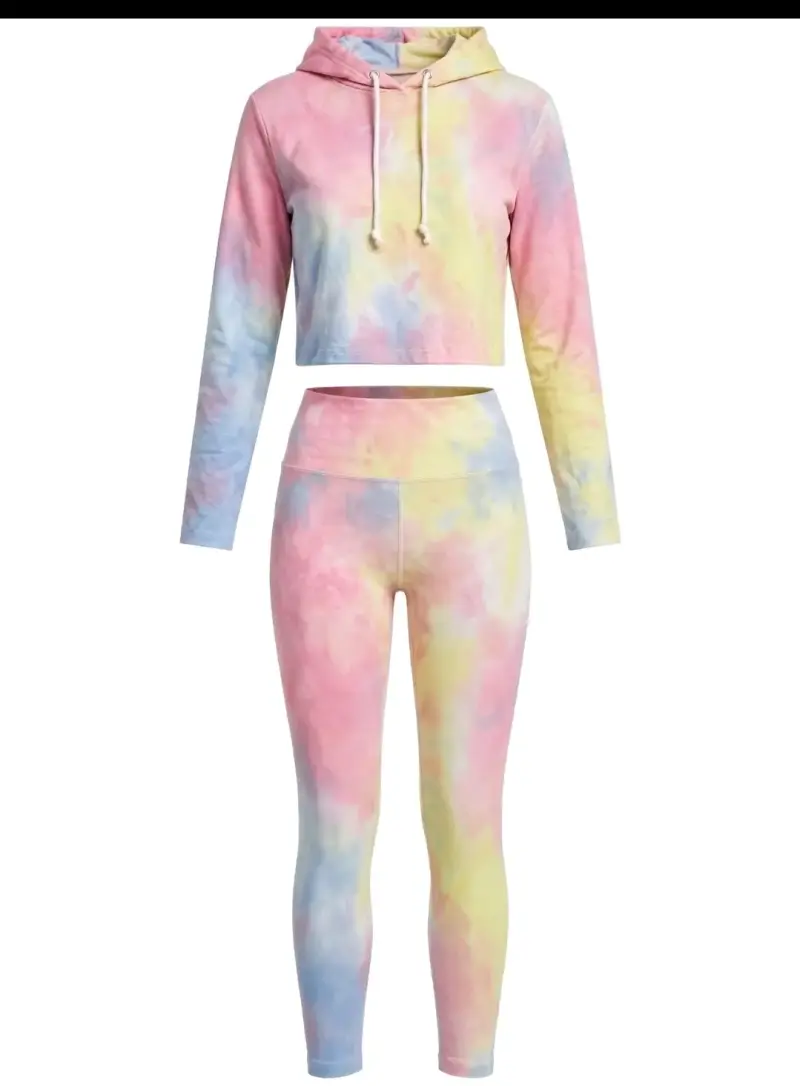 Conjunto deportivo tie-dye para mujer - 3